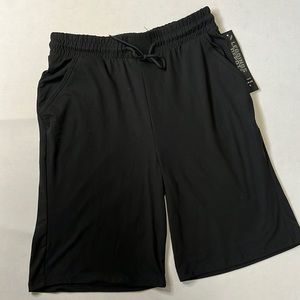 Leggings Depot High Waist Jogger Track Short Women's Size S Black NWT